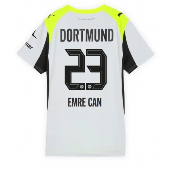 Billige Fotballdrakt Borussia Dortmund Emre Can #23 Replika Bortedrakt Dame 2025-26 Kortermet